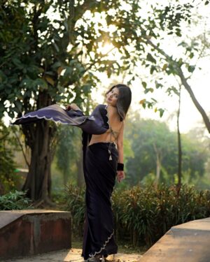 Kanishkasss Instagram - #kanishkasss 💫
The grace of a saree can’t be matched✨
#instagram #instagood #post #saree #sareelove
