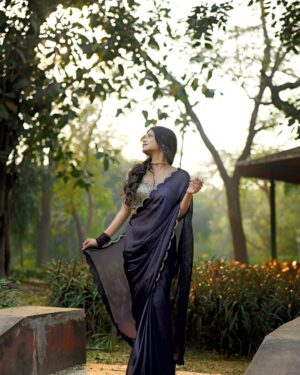 Kanishkasss Instagram - #kanishkasss 💫
The grace of a saree can’t be matched✨
#instagram #instagood #post #saree #sareelove