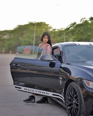 Kanishkasss Instagram - #kanishkasss 💫
Tere layi mustang le layi😏🖤
.
.
.
.
.
.
.
.
#foryou #trending #bloggerstyle #foryoupage #real #feature #influencer #instagood #fashion #postoftheday #fashionblogger #instadaily #instagram #love #lifestyle #explore #beyourself #beautiful #loveyouall #goodvibes #asthetic #car #mustang