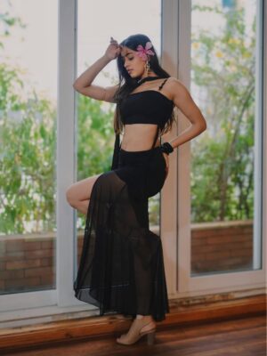 Kashika Sisodia Instagram - Ya hai mohabbat ❤️
Ya hai jawani 🖤
#fashion #kashikasisodia #insta #new #trending #retro #bigeyes #indianmodel #fashion #fashionmodel #indianface #retrosongs #blackdresslook #beachlook #blacklook #blackdress