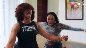 Kate Henshaw Instagram - Nepo kid with Nepo mother 😭. God abeg o! 

@k8henshaw @gen0vevaumeh 

ANG3R ISSUES out now on YouTube. Link in bio!