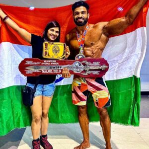 Kavy Instagram - ANOTHER ACHIEVEMENT  PRO CARD IT IS😍💪🏻❤️❤️ Over all champion in MR UNIVERSE CHAMPIONSHIP 2023 THAILAND …. Thank you again for trusting in me🙏🙏🙏🙏
 @kuldeepsinghyadav  GURU JI 🙏bhaiya  ye sb apke bina kabi ni ho pata  THANKYOU AGAIN .. and MY WIFE @imkavy  Jisne mera kadam kadam pr sath dia meri diet se lekar mera mentally support sb ❤️❤️❤️ . Meri mom jinse mujhe aise pareshn to kbi dhkna ni gya , bhookha rhna , pani , namak chod dena wahi raat 12 -12 tk cardio fir diet le k 3 bje sone n 6 fir uth jana … bht mushkil raha bt krna tha kyuki in sb ko bht umeede thi mujhse to ye sb ap logo k lie meri taraf se  ek chota sa gift @kuldeepsinghyadav @imkavy and my mom❤️❤️❤️ #umangkatyal👑  #teamumangkatyal👑  #procard