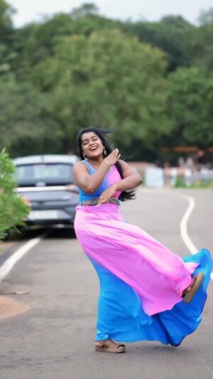 Keerthana Ravindran Instagram - Monica from Blue and Pink universe 😝💓 Outfit @_olives_boutique_
VC @akhil_a_r_photography