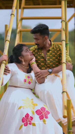 Keerthana Ravindran Instagram - Swapnam kaanum penninee 😘💖 @abhaychikku7 
Our Outfits @dhakshinabyaneeshbhal 
VC @akhil_a_r_photography 
Cuts @magicxl_mutes 

[ onam songs, onam dance, dance, malayalam, malayalam new, trending, kerala, trivandrum, kollam, kochi, calicut, thrissur, onam outfit inspo, onam, onam2025, onam dresses, traditional, songs for onam, couple malayalam videos, trending songs malayalam ]