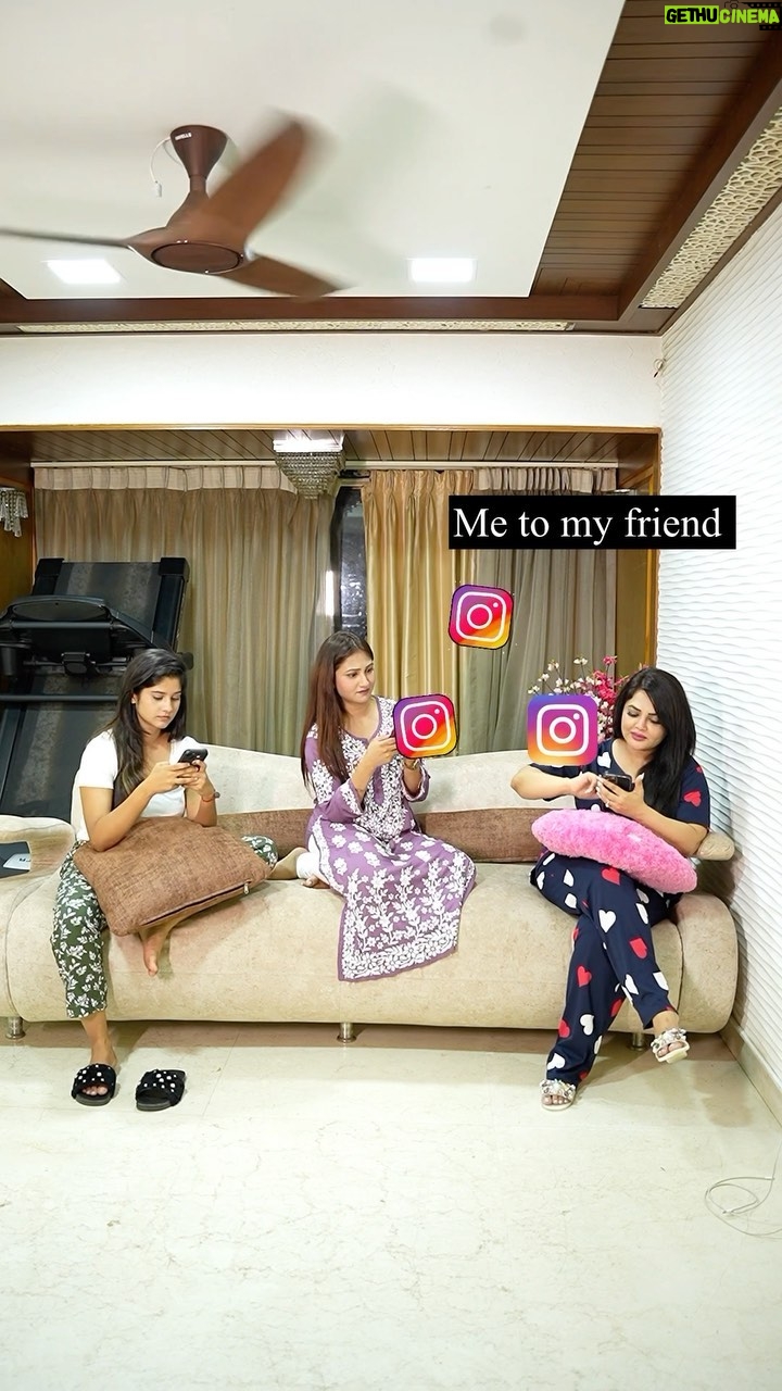Khushi Gadhvi - 83.7K Likes - Daily Routine😂…yours is Relatable? 
.
#funny #relatable #femalefriendship #friends #yaari #yaarian #yaariyan #dosti #dosti #khushigadhvi