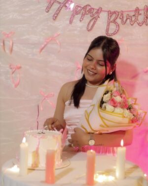 Khyati Sonigra Instagram - Entering my 21’ like an adult where you no more feel excited about your birthdays but you’re grateful for a new year ✨ and the experiences that you’ve gained until now and  l am about to gain in this coming year.so this is what growing up feels like. Looking back to how excited..used to be fonds a my birthdays like a kid... that girl with so many day cake dreams, bunny af lam so happy to see you grow and super proud of all that you’ve been through you’re amazing, you’re beautiful and you’re the best
• So grateful to all people who have been a part of this beautiful journey and supported me with everything until now. Only gratitude and love for ya’ll.
Love ~ K ❤️🧿 

#instagram #instafeed #instalike #instagood #instafashion #instalove #instaphoto #birthday #birthday21 #2024