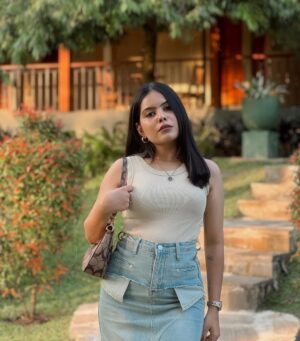 Khyati Sonigra Instagram - Blues away ,💙 
.
.
Outfit - @foreverthestyle 
.
#instagood #instagram #instafam #famlove #post #3am