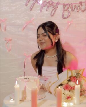 Khyati Sonigra Instagram - Entering my 21’ like an adult where you no more feel excited about your birthdays but you’re grateful for a new year ✨ and the experiences that you’ve gained until now and  l am about to gain in this coming year.so this is what growing up feels like. Looking back to how excited..used to be fonds a my birthdays like a kid... that girl with so many day cake dreams, bunny af lam so happy to see you grow and super proud of all that you’ve been through you’re amazing, you’re beautiful and you’re the best
• So grateful to all people who have been a part of this beautiful journey and supported me with everything until now. Only gratitude and love for ya’ll.
Love ~ K ❤️🧿 

#instagram #instafeed #instalike #instagood #instafashion #instalove #instaphoto #birthday #birthday21 #2024