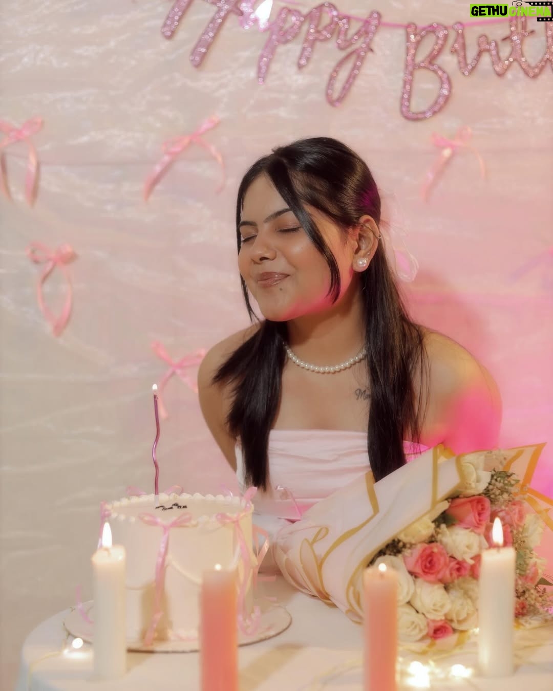 Khyati Sonigra - 52.8K Likes - Entering my 21’ like an adult where you no more feel excited about your birthdays but you’re grateful for a new year ✨ and the experiences that you’ve gained until now and  l am about to gain in this coming year.so this is what growing up feels like. Looking back to how excited..used to be fonds a my birthdays like a kid... that girl with so many day cake dreams, bunny af lam so happy to see you grow and super proud of all that you’ve been through you’re amazing, you’re beautiful and you’re the best
• So grateful to all people who have been a part of this beautiful journey and supported me with everything until now. Only gratitude and love for ya’ll.
Love ~ K ❤️🧿 

#instagram #instafeed #instalike #instagood #instafashion #instalove #instaphoto #birthday #birthday21 #2024