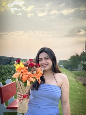 Kirti Mehra Instagram - Be Happy. not because everything is good, but because you can see the good side of everything 🩵💐 #kirtimehra