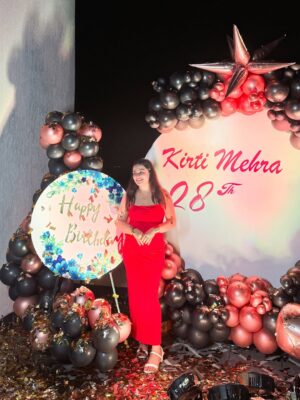 Kirti Mehra Instagram - Grateful for the love, the laughter, and the people who truly know my heart. Thank you for reminding me what really matters❤️and this time SPECIAL THANKS TO MY KIRTIANS🧿I may never be able to return the love you guys have given me, but please know, I feel it deeply, and I’ll carry it always. I LOVE YOU GUYS A LOT❤️🥹 #kirtimehra
Decoration - @arora_event_decoration