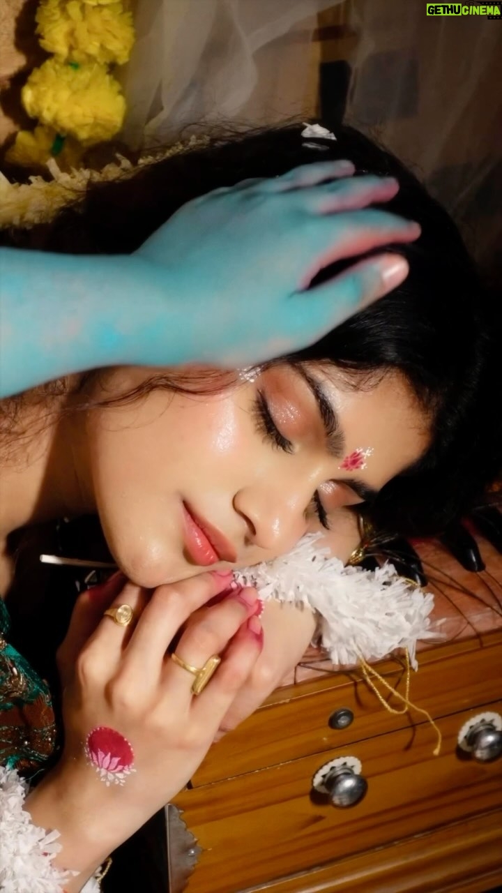 Laakshi Pathak - 124.2K Likes - “Wherever he is, whomever he is with, He is still with me” ❤️🦚✨
.
Makeup and concept inspired by @tamannaahspeaks ‘s recent collaboration with @toraniofficial 
#krishna #janmashtami #janmashtamispecial