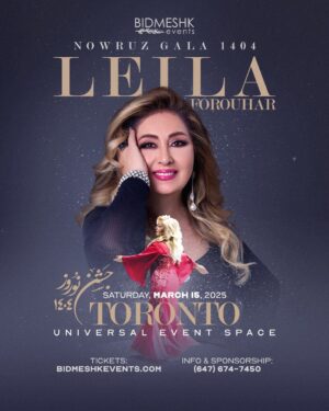 Leila Forouhar Instagram - Bidmeshk Nowruz Gala 1404 is Coming Soon! 🌸✨😎
🗓️ Saturday , March 15

Featuring the Iconic :
🤩 LEILA FOROUHAR 🤩

‎✨از بیش از ۶ ماه قبل در حال برنامه ریزی
‎ جشن نوروز ۱۴۰۴ هستیم، 
‎تا بزرگترین و‌ باشکوه ترین جشن چندین سال گذشته رو برای شما برگزار کنیم.

به همراه تک‌ ستاره ی موسیقی ایران ✨ لیلا فروهر ✨

شروع فروش بلیط از ۲۱ دسامبر
🎟️ Tickets go on sale :
🗓️Saturday, December 21
📍 Available at bidmeshkevents.com

ℹ️ Interested in Sponsorship Opportunities?
☎️ Call us at (647) 674-7450

Follow us for updates:
@bidmeshk_events
@bidmeshk_events
@bidmeshk_events
