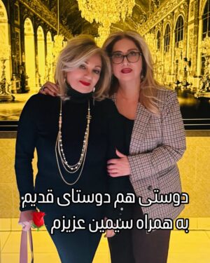 Leila Forouhar Instagram - با تأسف براى آتش سوزيهاى شهر لوس آنجلس  كه باعث شد سيمين عزيزم و همسرش منزلشان را تر ك كنند و به اورنج كانتى و شهر ما بيايند 🌹. @simin_couture