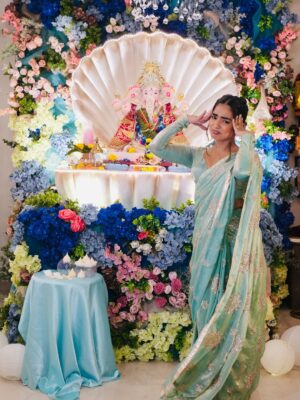 Leisha Patidar Instagram - Forever grateful & blessed…
no words can thank Bappa enough🙏🏼🥹💖
#2025
#ganpati
