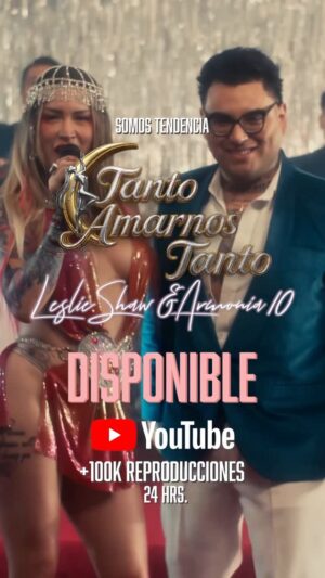 Leslie Shaw Instagram - YA SOMOS TENDENCIA EN YOUTUBE estamos en el TOP 4 de música ! Chúpate esa mandarina envidiosa !!! Quiero leer cuál es su parte favorita del videoclip 👀✨🎶🦸🏼♀️ @armonia10oficial