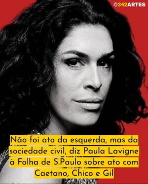 Letícia Sabatella Instagram - Eu cantava essa música , antes de conhecê-la pessoalmente. Tá tudo ali na letra. Guerreiro é! Bravíssima Regente dessa Festa Democrática! Obrigada, @paulalavigne , incansável! Obrigada a todos que participaram! Desde o primeiro encontro na sua casa, quando vc chamou opositores a se unirem pela Democracia, a sua ansiedade transformada em muita atitude , coragem, fé que contagiava e alimentava a esperança. Uma Força Fundamental, que trouxe muita gente pro rumo certo. Obrigada @paulalavigne e @caetanoveloso @342artes @midianinja todos que estão segurando as mãos .