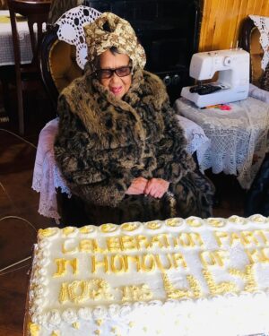 Letoya Makhene Instagram - My beautiful Lily flower is 102 today 🥰🥹😇🙏🏽
From being my rock up to this day to being my mother and my best adviser ever! I know how truly blessed we are to have you, Ouma Lily ❤️
You are a queen. A true matriarch of this family. You’ve led with grace and you have loved us fiercely and well 🫶🏽🤍🥹
Thank you for your love 💕
Happy Bornday Ma 🥳
#OumaLilyTurns102 #HappyBirthday #AgingGracefully