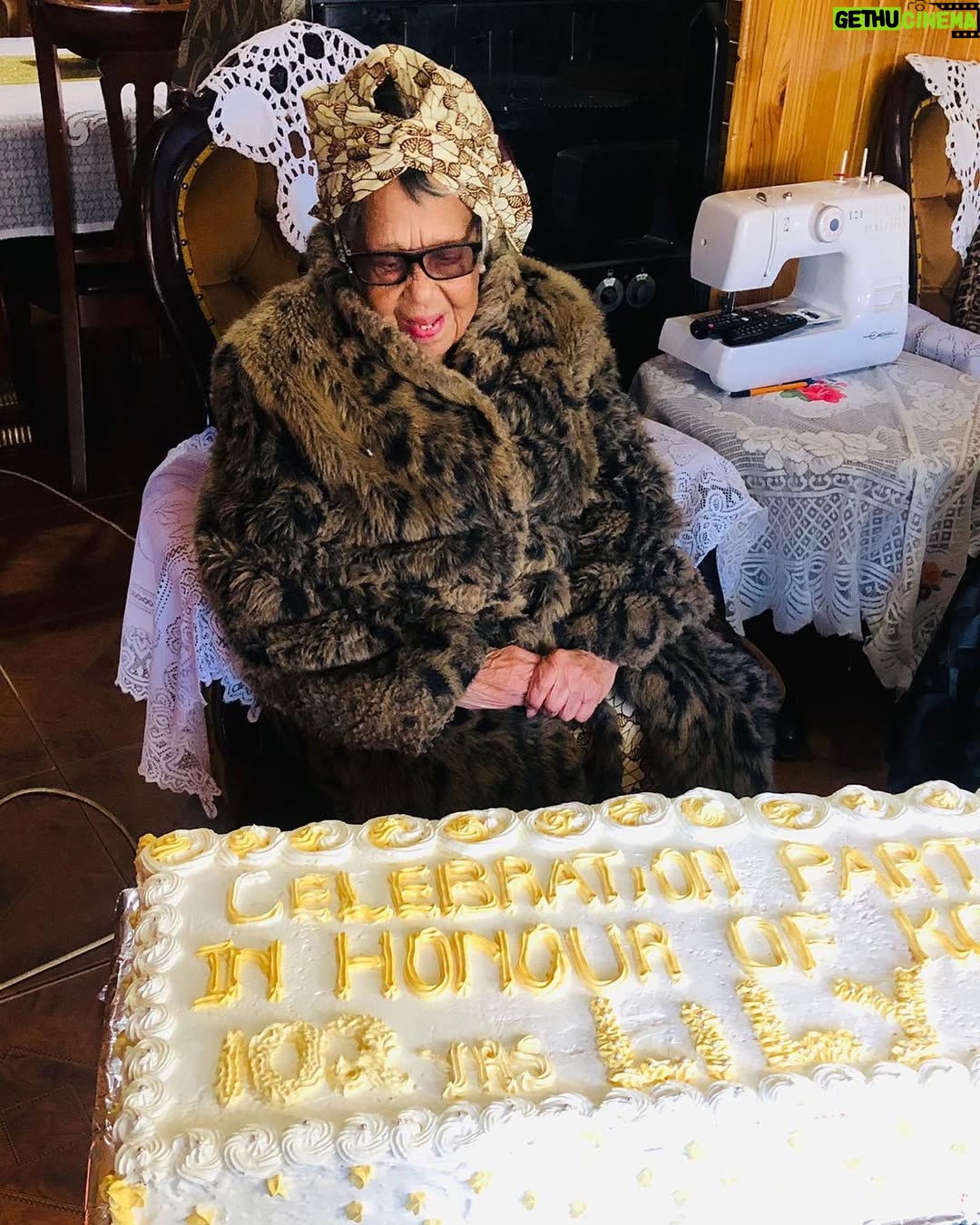 Letoya Makhene - 9.8K Likes - My beautiful Lily flower is 102 today 🥰🥹😇🙏🏽

From being my rock up to this day to being my mother and my best adviser ever! I know how truly blessed we are to have you, Ouma Lily ❤️

You are a queen. A true matriarch of this family. You’ve led with grace and you have loved us fiercely and well 🫶🏽🤍🥹

Thank you for your love 💕 

Happy Bornday Ma 🥳

#OumaLilyTurns102 #HappyBirthday #AgingGracefully