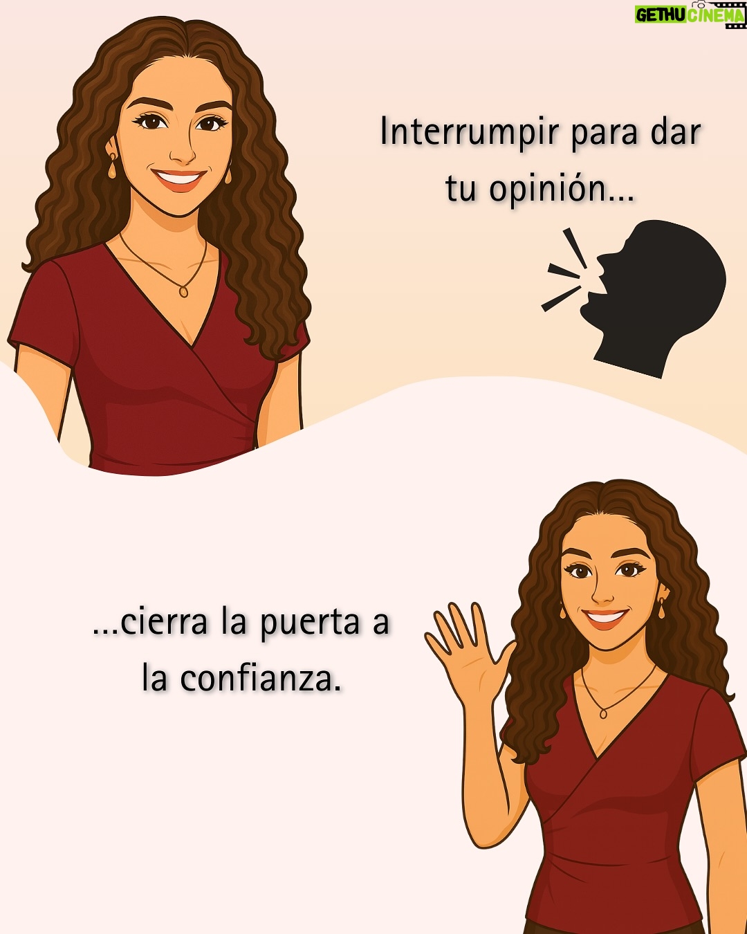 Linda Lucía Callejas - 69 Likes - ✨ El telón se abre… y aparece ella ✨
Hoy quiero presentarte a mi nuevo avatar 🎭, que llega para acompañarnos en este viaje de aprender a comunicar mejor.

Porque comunicar no es hablar más: es escuchar, mirar y conectar. 💬🤝
En este carrusel descubrirás algunos errores de comunicación que quizá cometes sin darte cuenta… y cómo evitarlos para ser más auténtico y cercano.

👉 Desliza para descubrirlos y dime:
¿Cuál de estos errores reconociste en ti?

#ComunicaciónEfectiva #ComunicaciónAsertiva #EscuchaActiva #ConexiónHumana #InteligenciaEmocional #HabilidadesBlandas #RelacionesSanas #LindaCallejas
