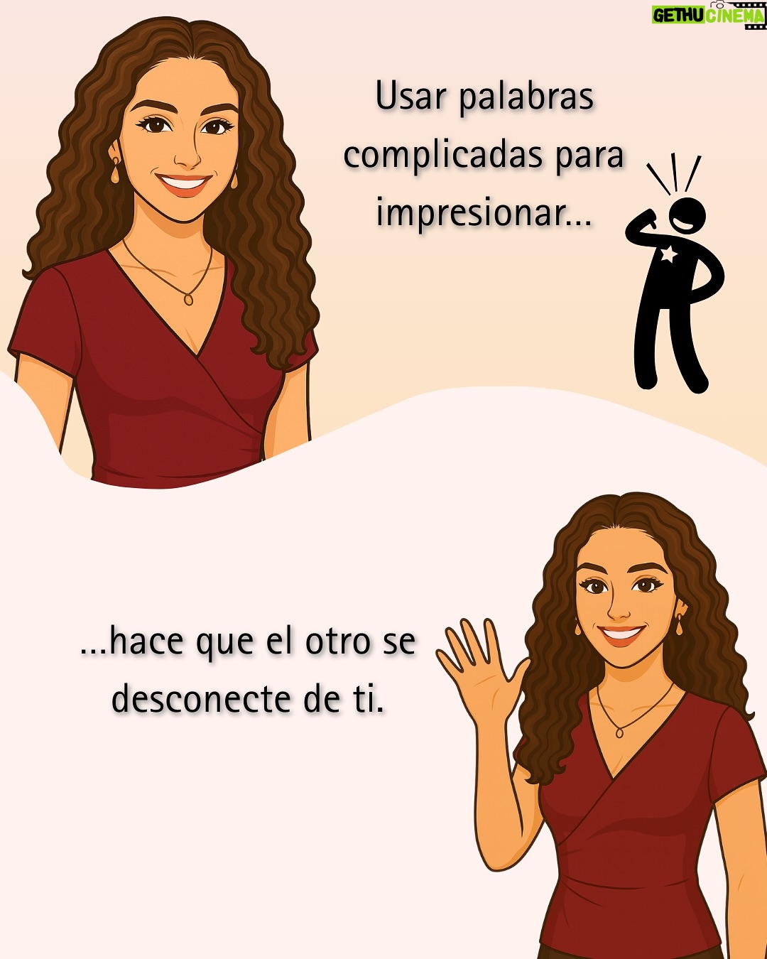 Linda Lucía Callejas - 69 Likes - ✨ El telón se abre… y aparece ella ✨
Hoy quiero presentarte a mi nuevo avatar 🎭, que llega para acompañarnos en este viaje de aprender a comunicar mejor.

Porque comunicar no es hablar más: es escuchar, mirar y conectar. 💬🤝
En este carrusel descubrirás algunos errores de comunicación que quizá cometes sin darte cuenta… y cómo evitarlos para ser más auténtico y cercano.

👉 Desliza para descubrirlos y dime:
¿Cuál de estos errores reconociste en ti?

#ComunicaciónEfectiva #ComunicaciónAsertiva #EscuchaActiva #ConexiónHumana #InteligenciaEmocional #HabilidadesBlandas #RelacionesSanas #LindaCallejas