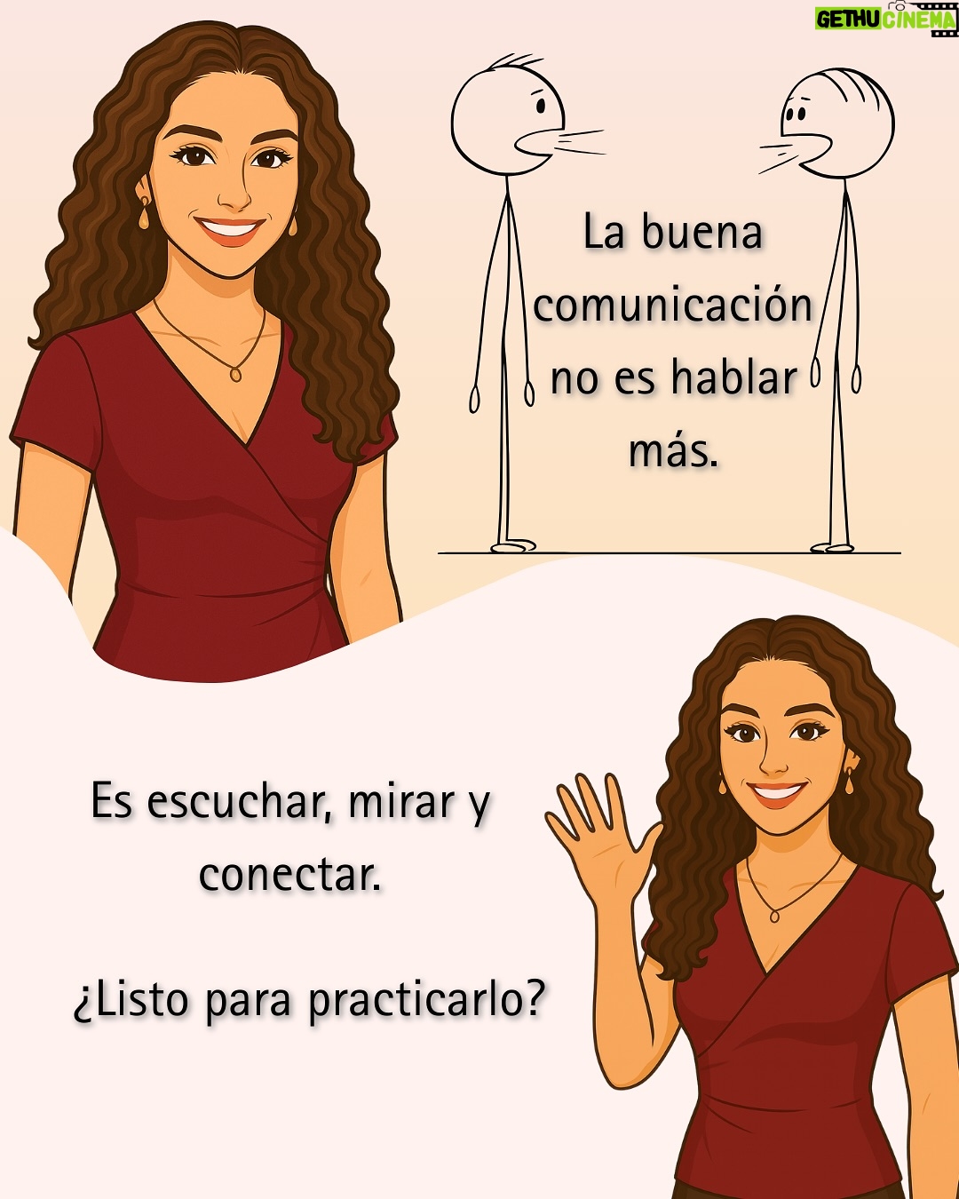 Linda Lucía Callejas - 69 Likes - ✨ El telón se abre… y aparece ella ✨
Hoy quiero presentarte a mi nuevo avatar 🎭, que llega para acompañarnos en este viaje de aprender a comunicar mejor.

Porque comunicar no es hablar más: es escuchar, mirar y conectar. 💬🤝
En este carrusel descubrirás algunos errores de comunicación que quizá cometes sin darte cuenta… y cómo evitarlos para ser más auténtico y cercano.

👉 Desliza para descubrirlos y dime:
¿Cuál de estos errores reconociste en ti?

#ComunicaciónEfectiva #ComunicaciónAsertiva #EscuchaActiva #ConexiónHumana #InteligenciaEmocional #HabilidadesBlandas #RelacionesSanas #LindaCallejas