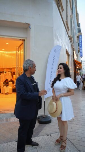 Lojain Omran Instagram - @lojain_omran joins CEO Marwan Yousef Al Serkal in an exclusive conversation on Carter & White’s remarkable journey — born in Dubai, now redefining luxury across Europe.

Cannes. Marbella. Porto Cervo.
And the journey continues.

#CarterAndWhite #FromDubaiToTheWorld #LuxuryRedefined #Cannes #Marbella #PortoCervo #GlobalExpansion