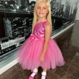 Luciana Salazar Instagram - Hoy mi princesa se disfrazo de Barbie para su increible cumpleaƱos. @magicdressoficial @glamis_taquitos