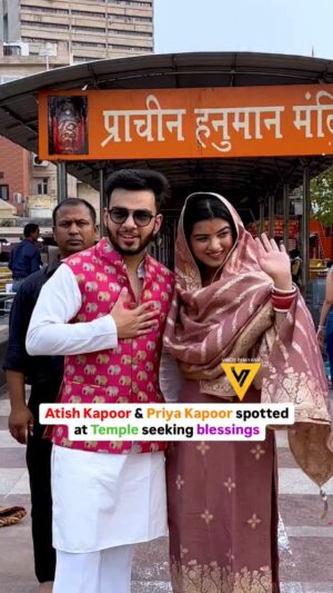 Mahima Seth Instagram - Atish Kapoor & Priya Kapoor spotted at Temple 🥹😇♥️🙏🏻
.
.
Priya Kapoor: @mahimaaseth 
Atish Kapoor: @kashishanand.9 
.
.
.
Car from: @mrcarnaraina
.
.
.
#bollywood #mumbai #delhi #viralbhayani #hindimovies
Bollywood hindimovie couple new house mumbai delhi stars