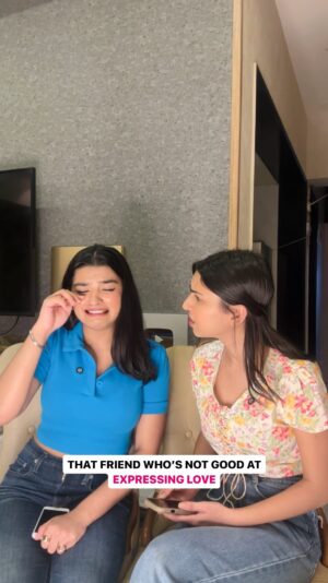Mahima Seth Instagram - Pyaar dikhane ka tareeka thoda casual hai🥹
.
.
.
.
#friendship #lovehate #cutevideos #friends #caring #bff #relate