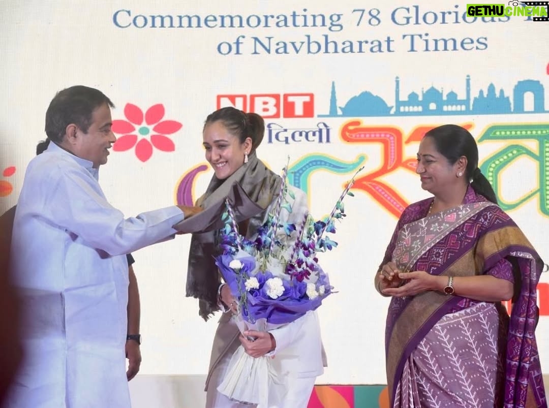 Manika Batra - 57.7K Likes - Truly honoured to be felicitated by Navbharat Times in the presence of Hon’ble Shri Nitin Gadkari ji, Hon’ble CM Smt. Rekha Gupta ji, and other esteemed dignitaries. This recognition belongs to every young athlete chasing a dream. Proud to be part of India’s sporting journey. Jai Hind 😇🙏🏻🇮🇳