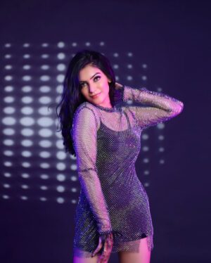 Manisha Sati Instagram - Rhinestone Romance 🪩
Makeup @divya_kapoor007
Outfit @theabitiofficial
#manishasati