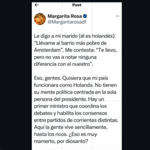 Margarita Rosa de Francisco Instagram - #politics #política