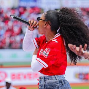 Meena Ally Instagram - Stage inasimamiwa vyema na Adam Mchomvu na Meena Ally. #SimbaDay2025 #NguvuMoja