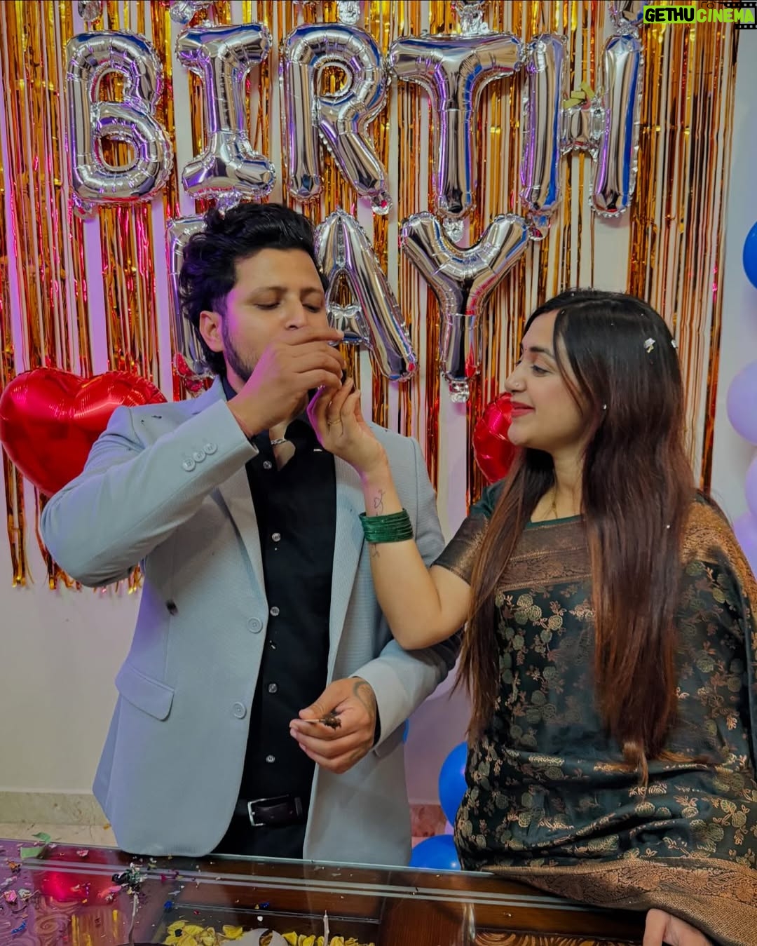 Megha Chaube - 77.1K Likes - Happy Birthday to my love♥️You make every day brighter✨ and I’m so grateful to have you by my side ,  wishing you boundless happiness , Good health and Great Success Sandeep Jii☺️🧿 
.
.
#newpost #birthday #couple #cake #special #viral #meghachaube