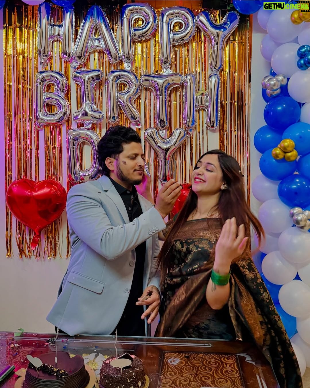 Megha Chaube - 77.1K Likes - Happy Birthday to my love♥️You make every day brighter✨ and I’m so grateful to have you by my side ,  wishing you boundless happiness , Good health and Great Success Sandeep Jii☺️🧿 
.
.
#newpost #birthday #couple #cake #special #viral #meghachaube