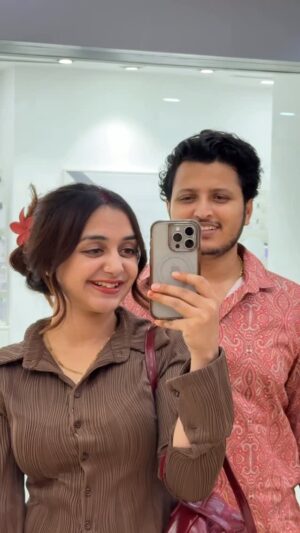 Megha Chaube Instagram - Our Relationship Year Celebration🎉🧿 
.
.
#shorts #trendingshorts #minivlog #viral #meghachaube