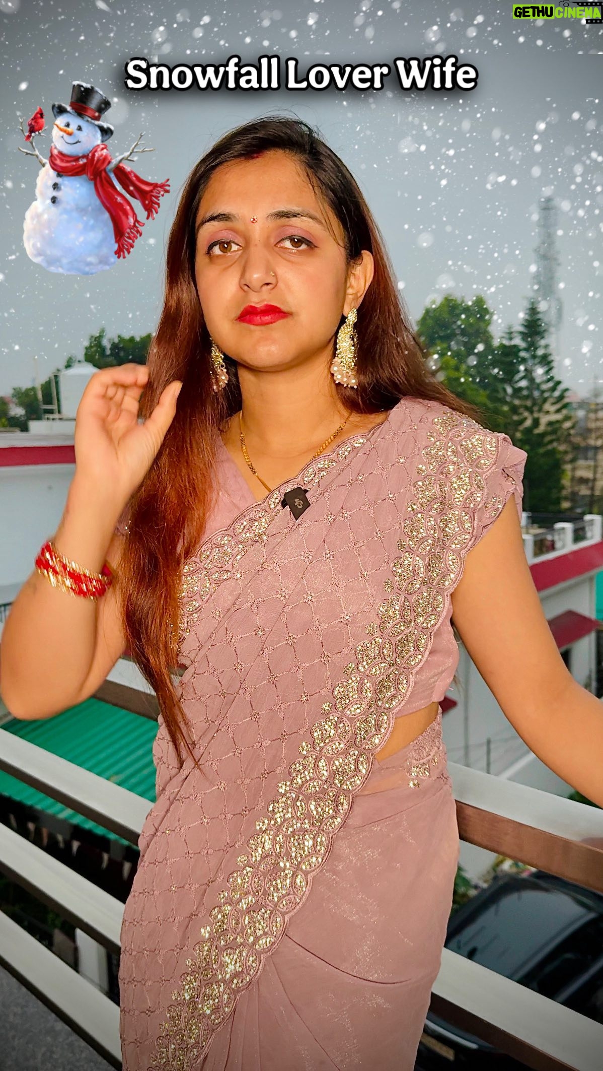 Megha Chaube - 52K Likes - Naraaz Wife Ko Baraf Dekhni Hai 🫣⛄️❄️ 
.
.
#shorts #trendingshorts #cute #love #funny #meghachaube