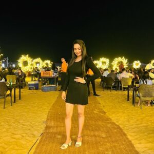 Megha Jayashree Pawar Instagram - Black is my happy colour 🖤🦋

#happy #smile #sky #photooftheday #instadaily #instapic #beautiful #actor #model #throwback #fyp #goa #bagabeach #lasolas #black #fevorite #simple #positivevibes