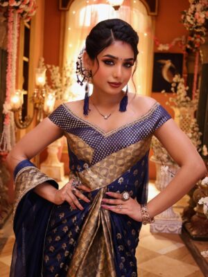 Megha Prasad Instagram - She’s not heartless. She just uses hers less. #MalishkaChronicles 🐈⬛🖤
.
.
.
.
Styled by - @tripzarora @gemfashionstudio
Hair - @dollybain
Shot by - @pramjeetstillphotographer
Accessories & jewellery- @shaikhaasifa626
.
.
.
.
#bhagyalakshmi #zeetv #malishka #balajitelefilms #ootd #ootdfashion #meghaprasad #fyp