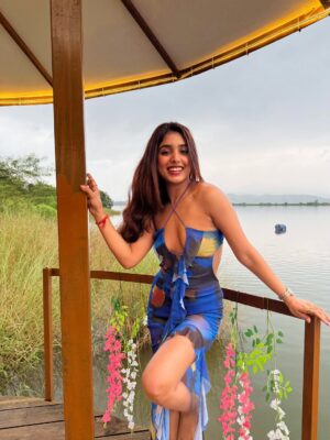 Megha Prasad Instagram - She is serenity with a storm inside. 💙✨
#MeghaPrasad #Ootd #Vacay #Fyp