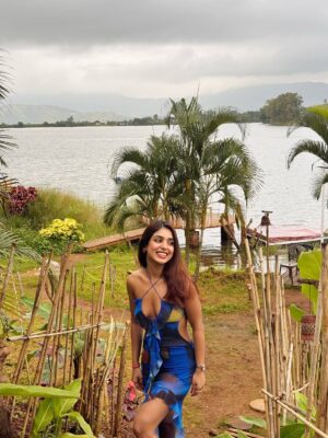 Megha Prasad Instagram - She is serenity with a storm inside. 💙✨
#MeghaPrasad #Ootd #Vacay #Fyp
