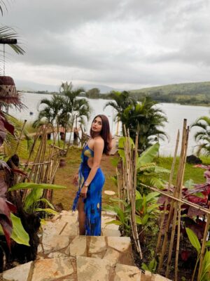 Megha Prasad Instagram - She is serenity with a storm inside. 💙✨
#MeghaPrasad #Ootd #Vacay #Fyp