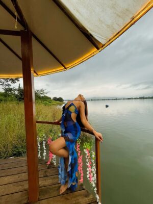 Megha Prasad Instagram - She is serenity with a storm inside. 💙✨
#MeghaPrasad #Ootd #Vacay #Fyp