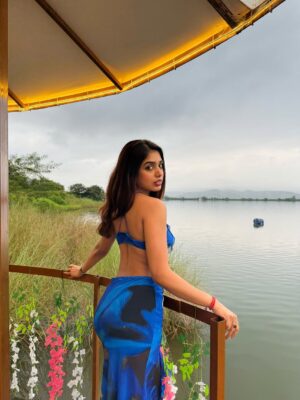 Megha Prasad Instagram - She is serenity with a storm inside. 💙✨
#MeghaPrasad #Ootd #Vacay #Fyp