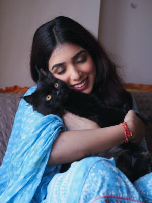 Megha Prasad Instagram - Gentle days, little paws, and everything I prayed for 🐾 🩵🧿
.
.
.
.
.
.
#MeghaPrasad #pet #persiancats #love #fyp