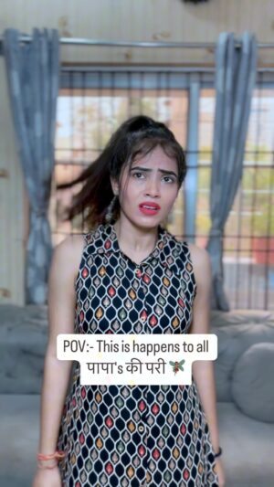 Megha Sahu Instagram - I’m dedicated to all पापा’s की परी 🧚🏻♀️🤣
#papakipari #girls #girlpower #funny #comedy #viral #reelsinstagram #reels #foryou #explore