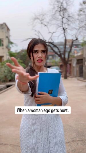Megha Sahu Instagram - When a woman’s ego gets hurt 😈 
#woman #funny #comedy #viral #reels #reelsinstagram #foryou #explore