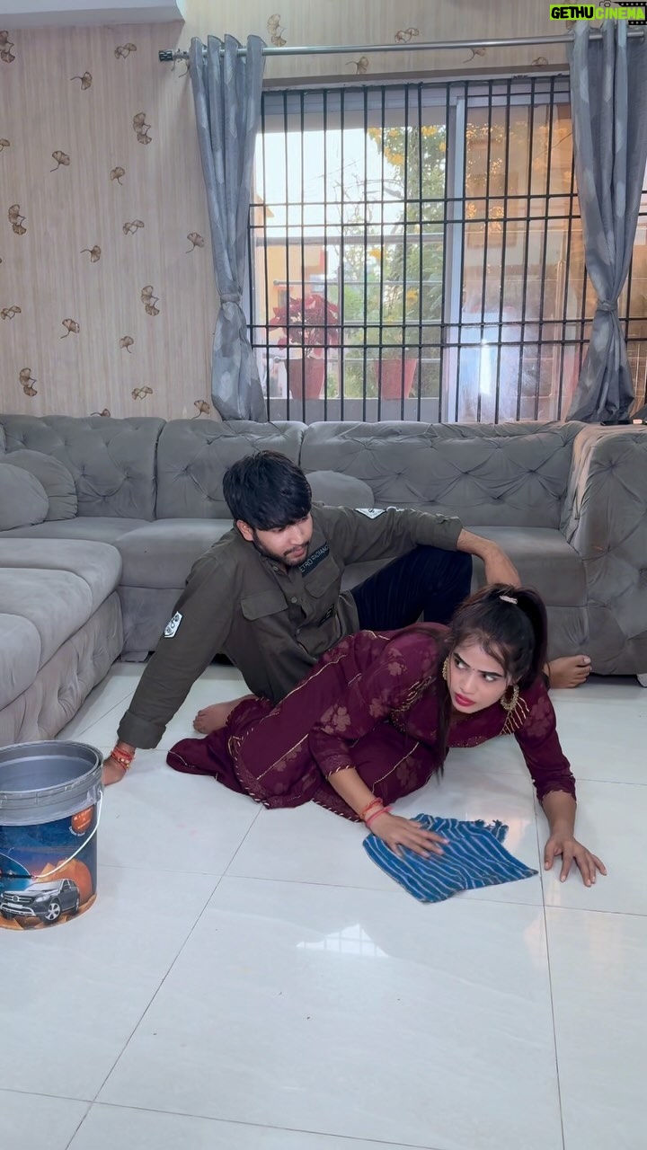 Megha Sahu - 809.1K Likes - Husband shocked…wife rocked 😂 
#husbandandwife #relationshipgoals #couplegoals #funny #comedy #viral #reelsinstagram #explore