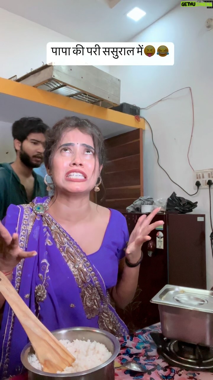 Megha Sahu - 227.9K Likes - पापा की परी ससुराल में 
#papakipari #sasural #couple #husbandandwife #funny #comedy #reels #explore
